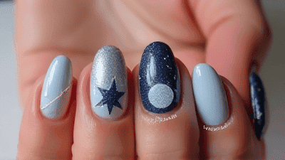 Celestial Chic: Star and Moon Nail Art Ideas